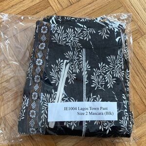 Byron Lars Black and White Patterned Pants stretchy